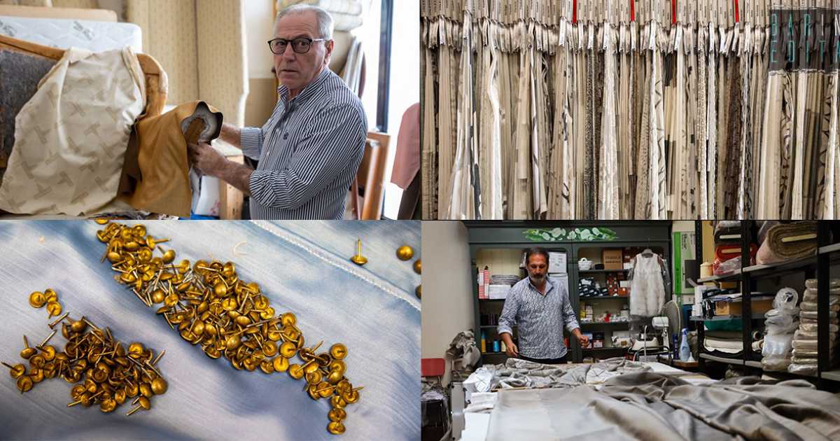 Stoffe, tende, sedie e divani d'epoca: alla scoperta degli antichi tappezzieri di Bari